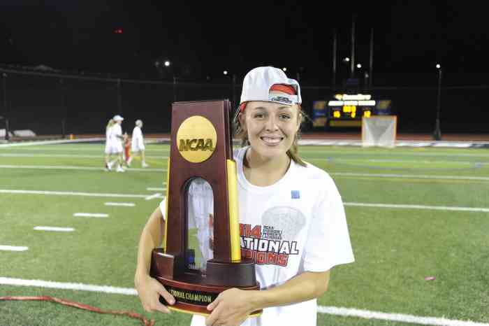 Cummings after winning the 2014 NCAA National Championship.
